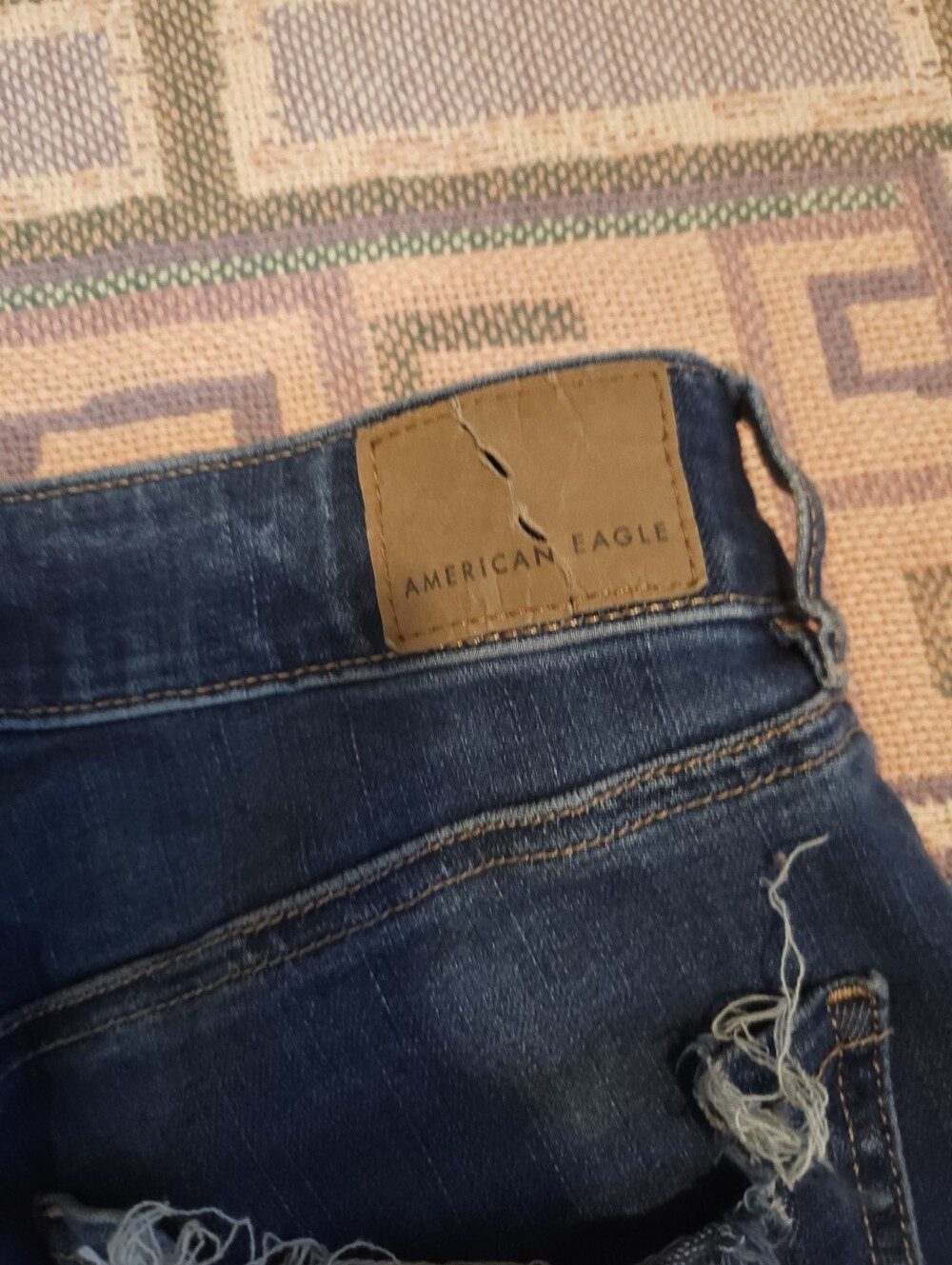AMERICAN EAGLE Hi-Rise Jegging Distressed Size 8 Regular Women's Skinny Jeans - Picture 9 of 12